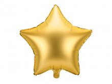 Folinis balionas "Žvaigždė", auksinė (48cm)